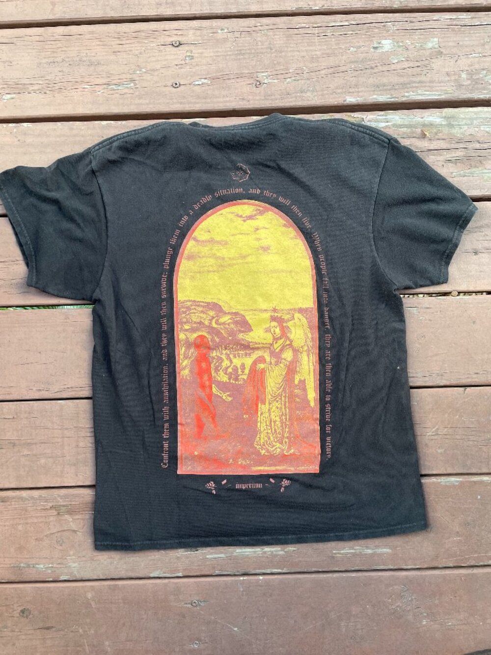 Empyre Esoteric Sun Black Thick Graphic Tee - Size M